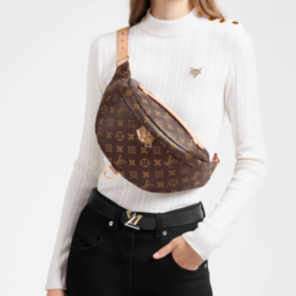 Louis Vuitton Handbags - 🤎Louis Vuitton🤎Monogram Bum Bag Waist Belt Crossbody Brown Canvas